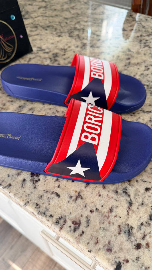Boricua Blue Signature Slides