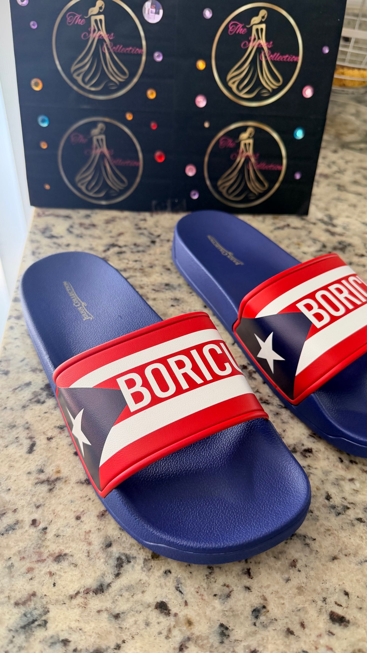 Boricua Blue Signature Slides