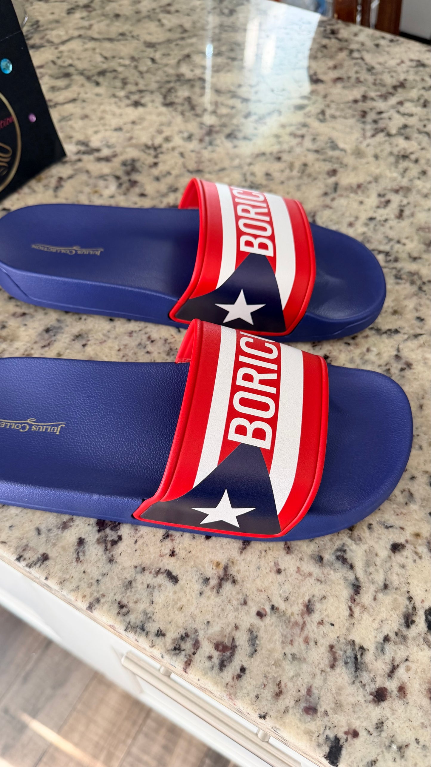 Boricua Blue Signature Slides